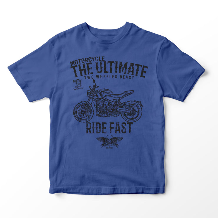 JL Ultimate Illustration for a Triumph Trident 660 Motorbike fan T-shirt