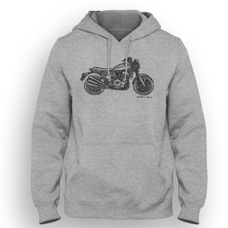 JL Illustration For A Triumph X75 Hurricane Motorbike Fan Hoodie