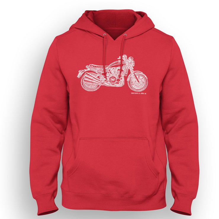 JL Illustration For A Triumph X75 Hurricane Motorbike Fan Hoodie