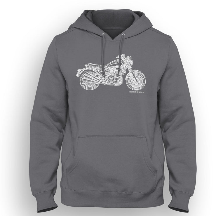 JL Illustration For A Triumph X75 Hurricane Motorbike Fan Hoodie