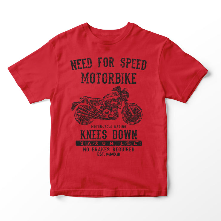 JL Speed Illustration for a Triumph X75 Hurricane Motorbike fan T-shirt