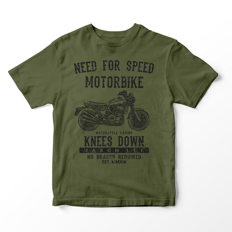 JL Speed Illustration for a Triumph X75 Hurricane Motorbike fan T-shirt