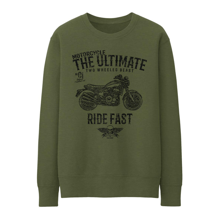 JL Ultimate Illustration for a Triumph X75 Hurricane Motorbike fan Jumper