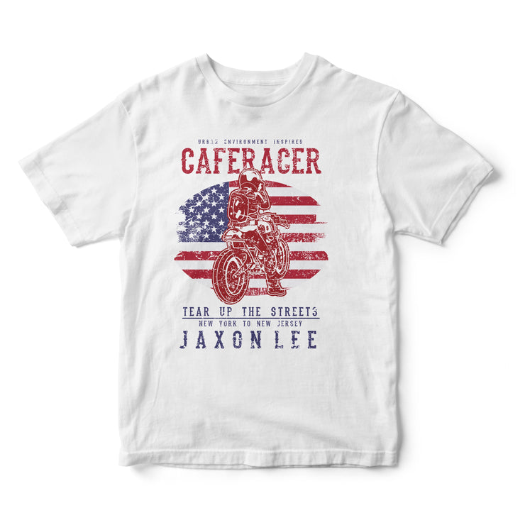 JL Tear up the Streets USA Cafe Racer Motorbike - T-shirt
