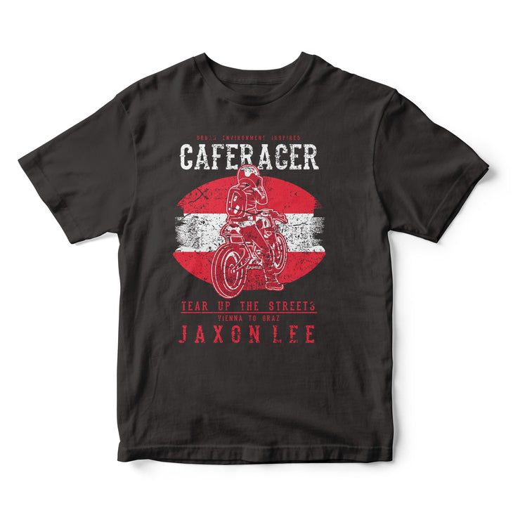 JL Tear up the Streets Austria Cafe Racer Motorbike - T-shirt