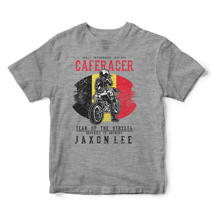 JL Tear up the Streets Belgium Cafe Racer Motorbike - T-shirt