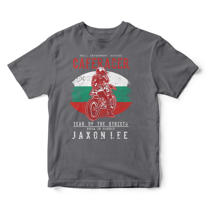 JL Tear up the Streets Bulgaria Cafe Racer Motorbike - T-shirt