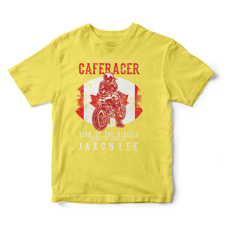 JL Tear up the Streets Canada Cafe Racer Motorbike - T-shirt