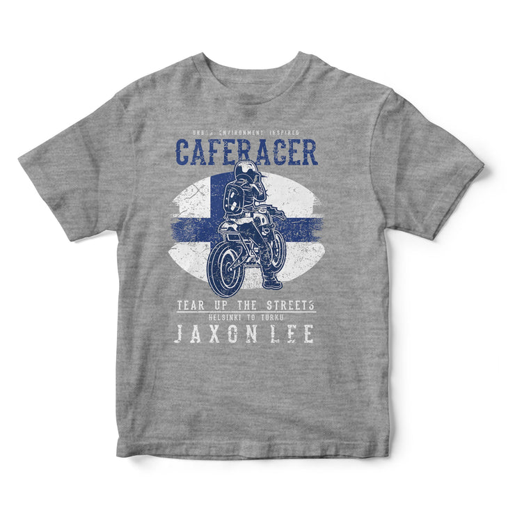 JL Tear up the Streets Finland Cafe Racer Motorbike - T-shirt