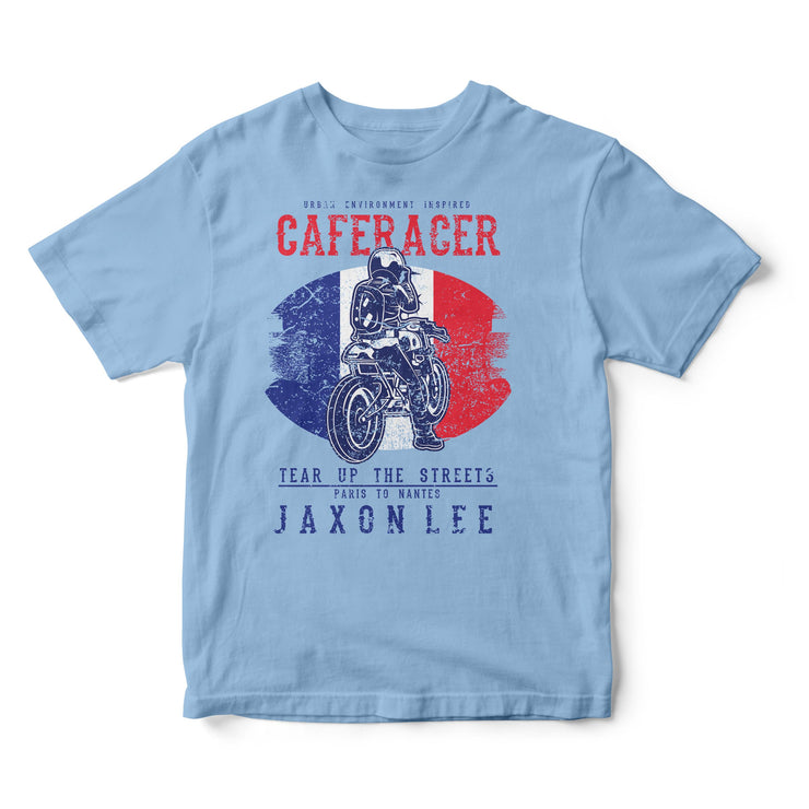 JL Tear up the Streets France Cafe Racer Motorbike - T-shirt