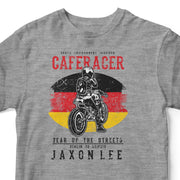 JL Tear up the Streets Germany Cafe Racer Motorbike - T-shirt