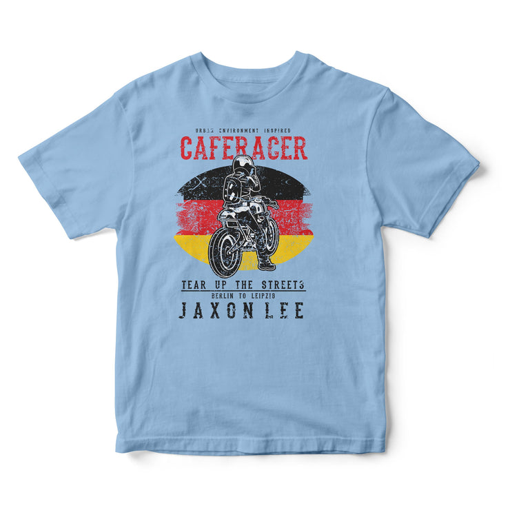 JL Tear up the Streets Germany Cafe Racer Motorbike - T-shirt