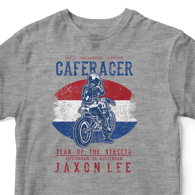 JL Tear up the Streets Netherlands Cafe Racer Motorbike - T-shirt