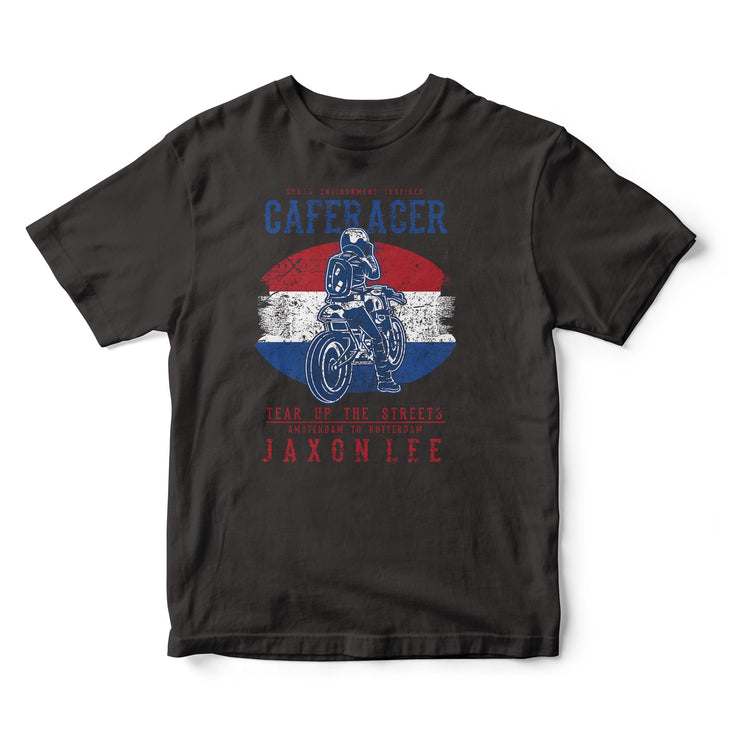 JL Tear up the Streets Netherlands Cafe Racer Motorbike - T-shirt