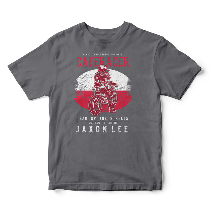 JL Tear up the Streets Poland Cafe Racer Motorbike - T-shirt