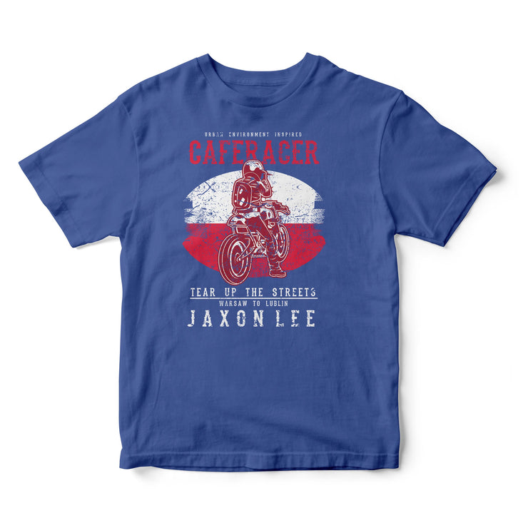 JL Tear up the Streets Poland Cafe Racer Motorbike - T-shirt