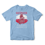 JL Tear up the Streets Poland Cafe Racer Motorbike - T-shirt