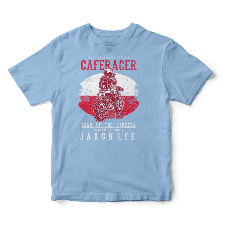 JL Tear up the Streets Poland Cafe Racer Motorbike - T-shirt