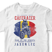 JL Tear up the Streets Romania Cafe Racer Motorbike - T-shirt