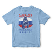 JL Tear up the Streets Russia Cafe Racer Motorbike - T-shirt