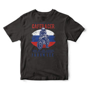 JL Tear up the Streets Russia Cafe Racer Motorbike - T-shirt