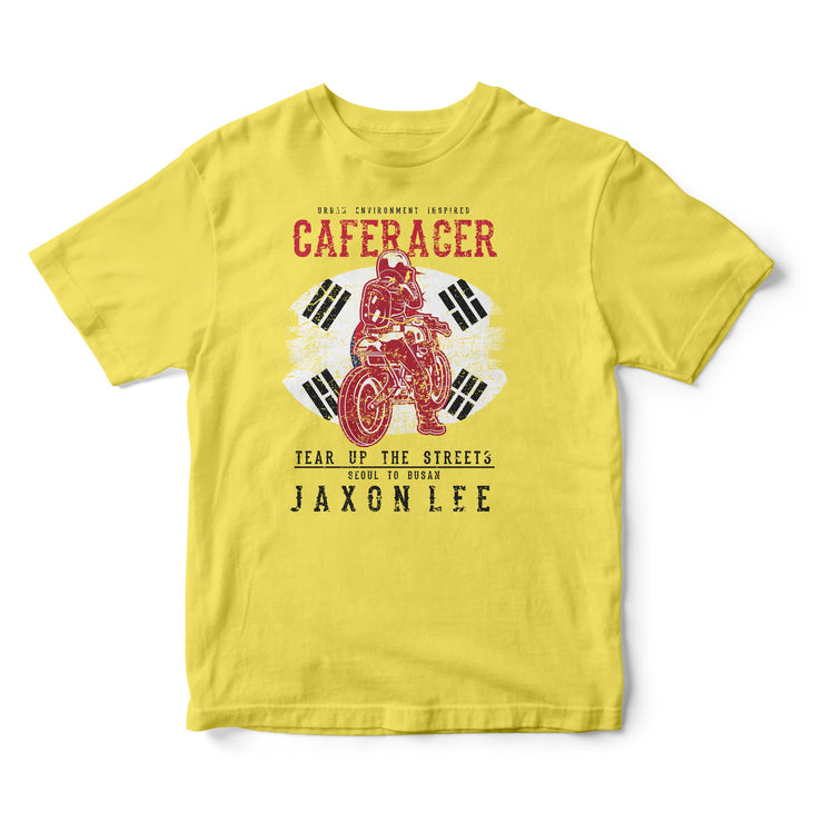 JL Tear up the Streets South Korea Cafe Racer Motorbike - T-shirt