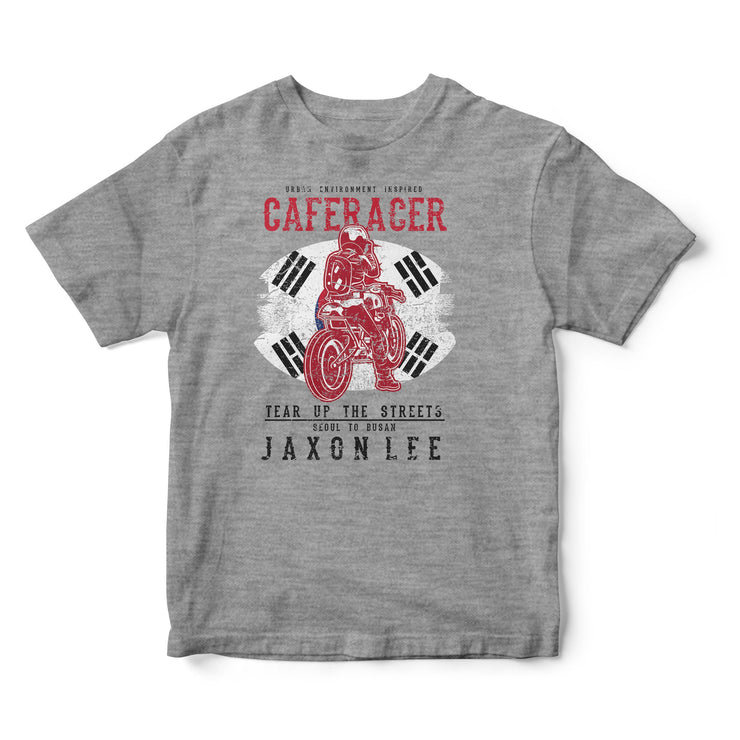 JL Tear up the Streets South Korea Cafe Racer Motorbike - T-shirt