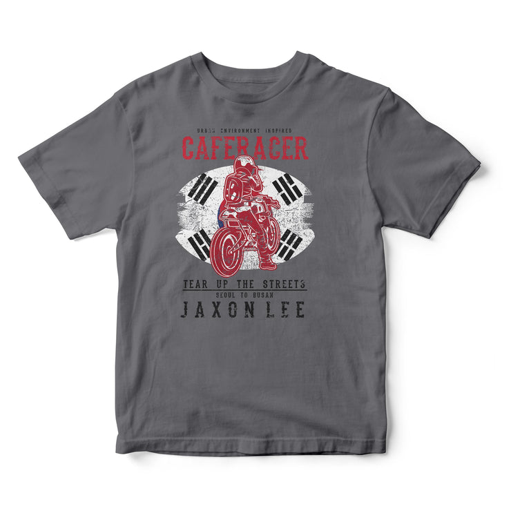 JL Tear up the Streets South Korea Cafe Racer Motorbike - T-shirt