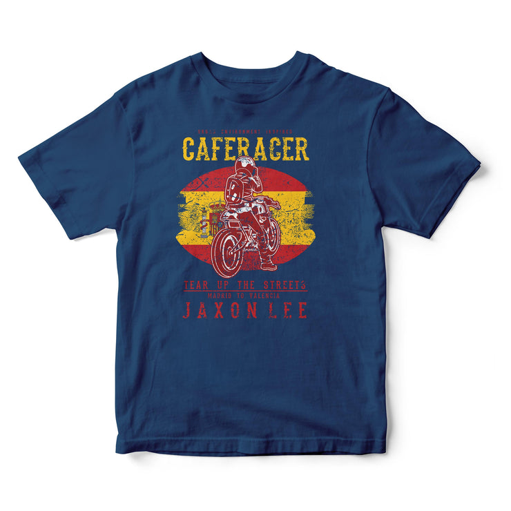 JL Tear up the Streets Spain Cafe Racer Motorbike - T-shirt