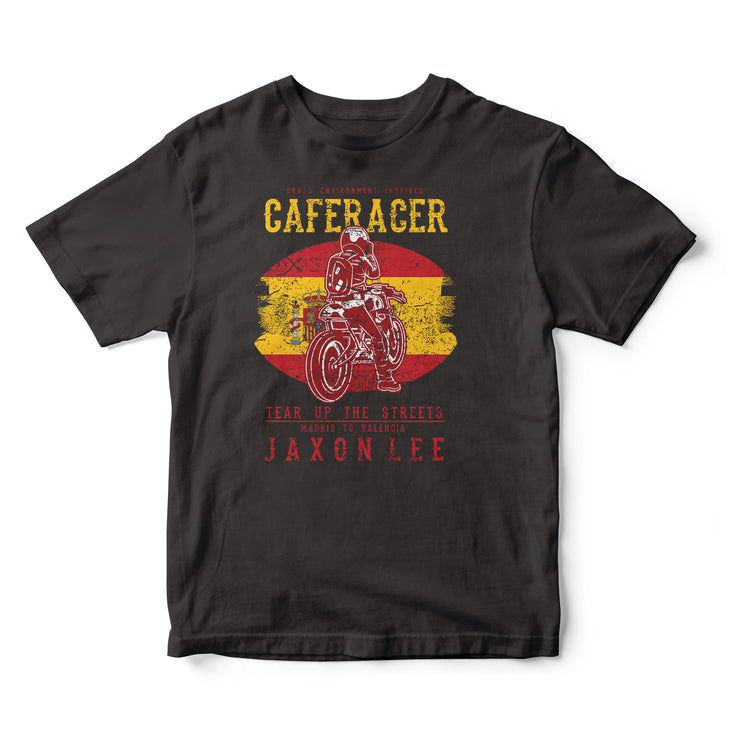 JL Tear up the Streets Spain Cafe Racer Motorbike - T-shirt