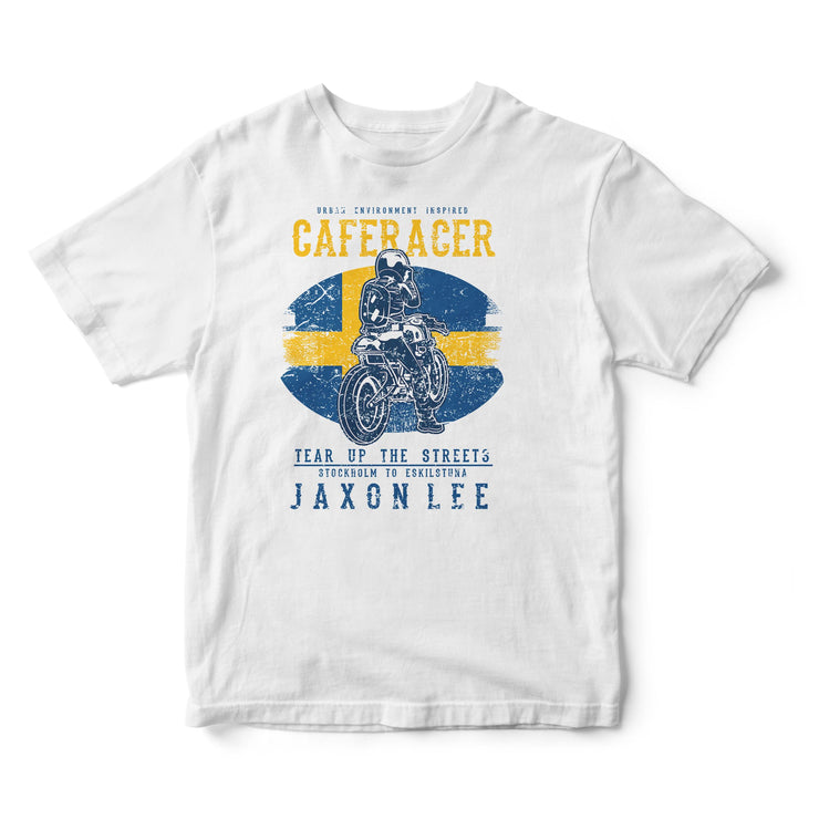 JL Tear up the Streets Sweden Cafe Racer Motorbike - T-shirt