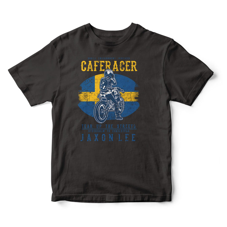 JL Tear up the Streets Sweden Cafe Racer Motorbike - T-shirt