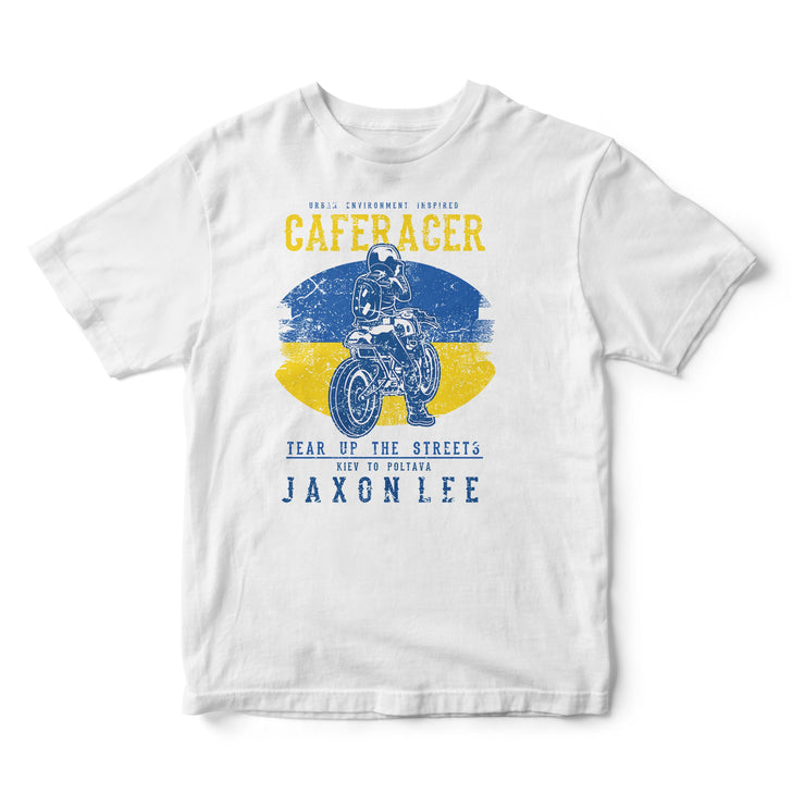 JL Tear up the Streets Ukraine Cafe Racer Motorbike - T-shirt