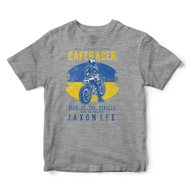 JL Tear up the Streets Ukraine Cafe Racer Motorbike - T-shirt