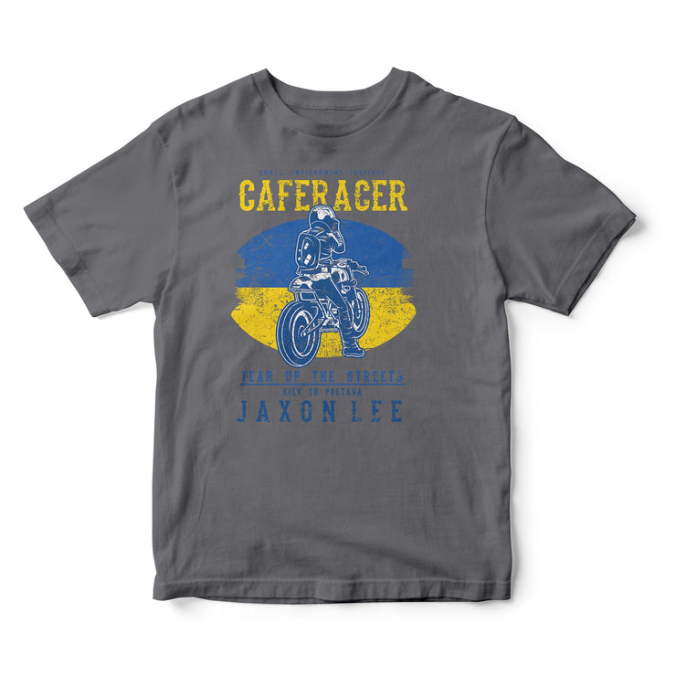 JL Tear up the Streets Ukraine Cafe Racer Motorbike - T-shirt