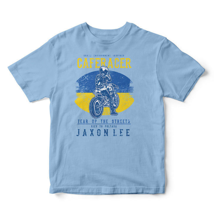 JL Tear up the Streets Ukraine Cafe Racer Motorbike - T-shirt