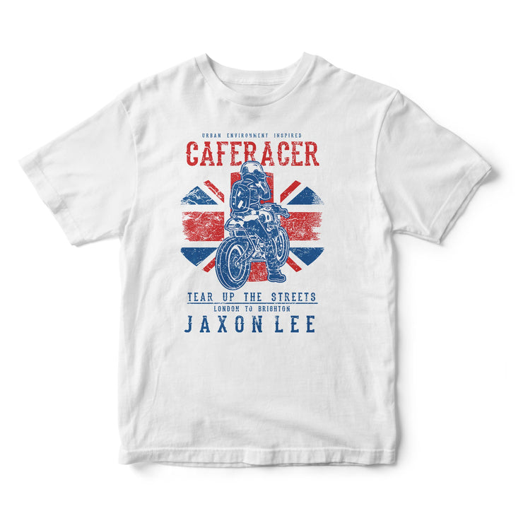 JL Tear up the Streets United Kingdom Cafe Racer Motorbike - T-shirt