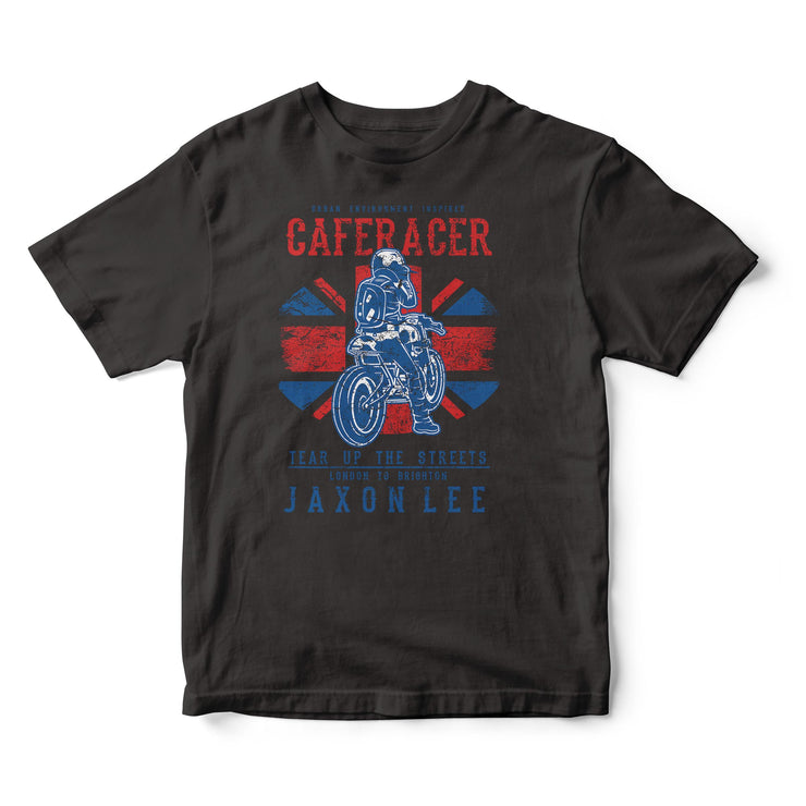 JL Tear up the Streets United Kingdom Cafe Racer Motorbike - T-shirt