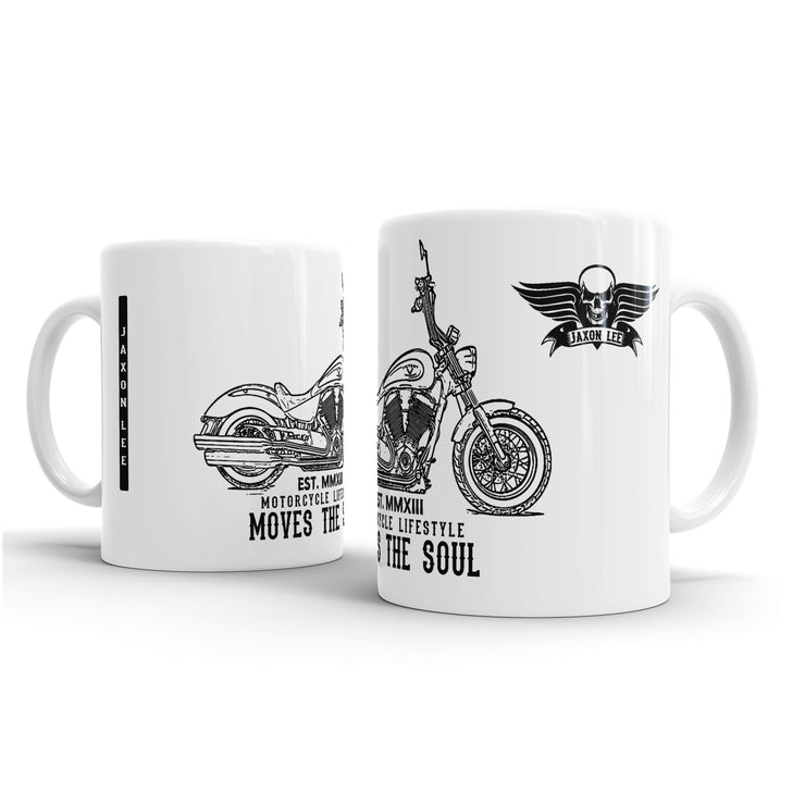 JL Illustration For A Victory Highball Motorbike Fan – Gift Mug