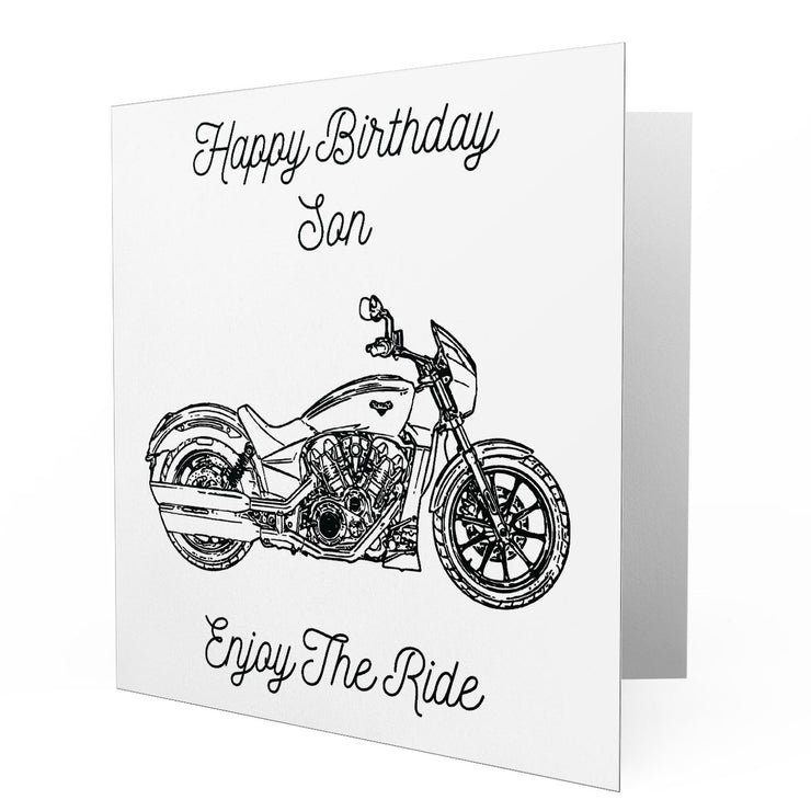 Jaxon Lee - Birthday Card for a Victory Octane Motorbike fan