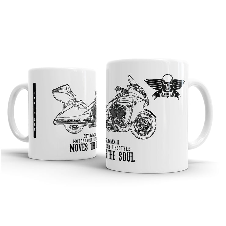 JL Illustration For A Victory Vision Motorbike Fan – Gift Mug