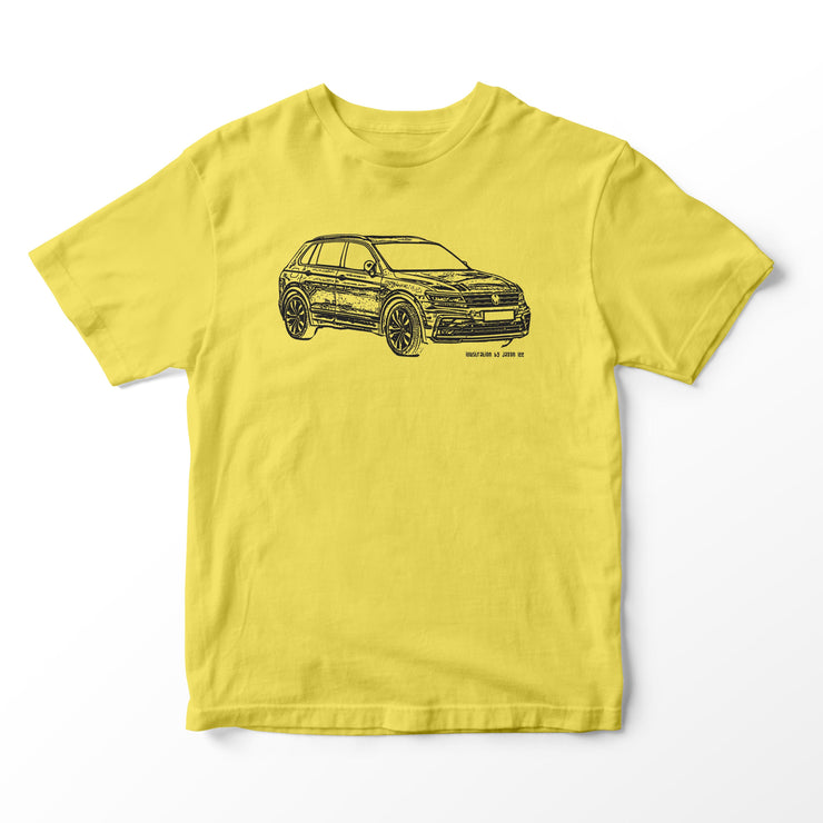 JL Illustration For A Volkswagen Tiguan Motorcar Fan T-shirt