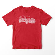 JL Illustration For A Volkswagen Tiguan Motorcar Fan T-shirt