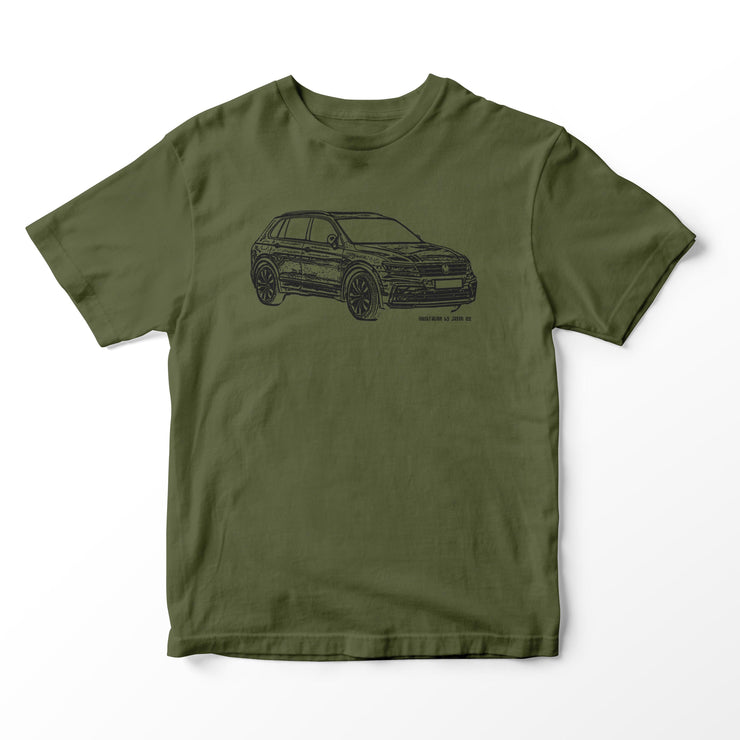 JL Illustration For A Volkswagen Tiguan Motorcar Fan T-shirt