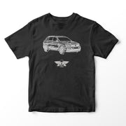 JL Basic Illustration for a Volkswagen Tiguan Motorcar fan T-shirt