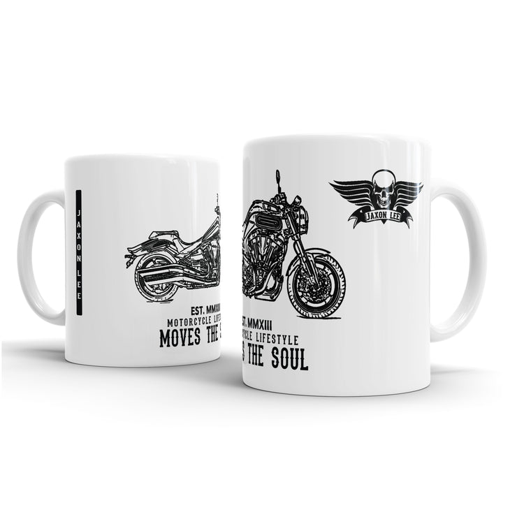 JL Illustration For A Yamaha MT-01 Motorbike Fan – Gift Mug