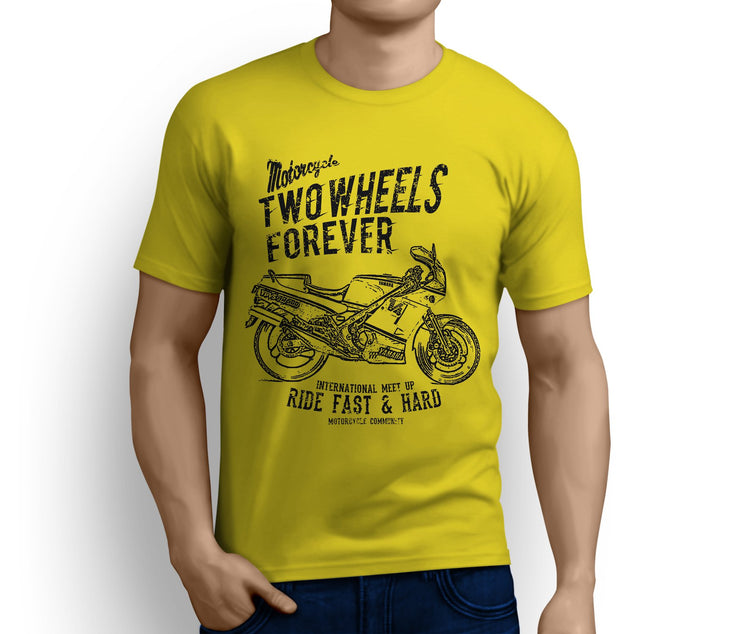 RH Illustration For A Yamaha RD500 YPVS LC Motorbike Fan T-shirt - Jaxon lee