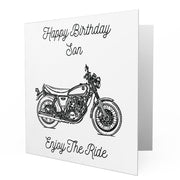 Jaxon Lee - Birthday Card for a Yamaha SR400 2017 Motorbike fan