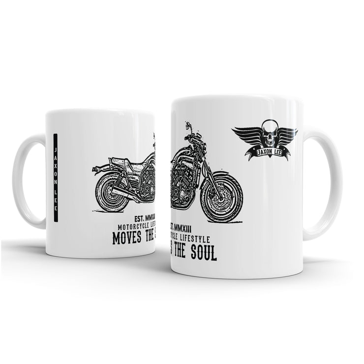 JL Illustration For A Yamaha VMAX 1200 Original Motorbike Fan – Gift Mug