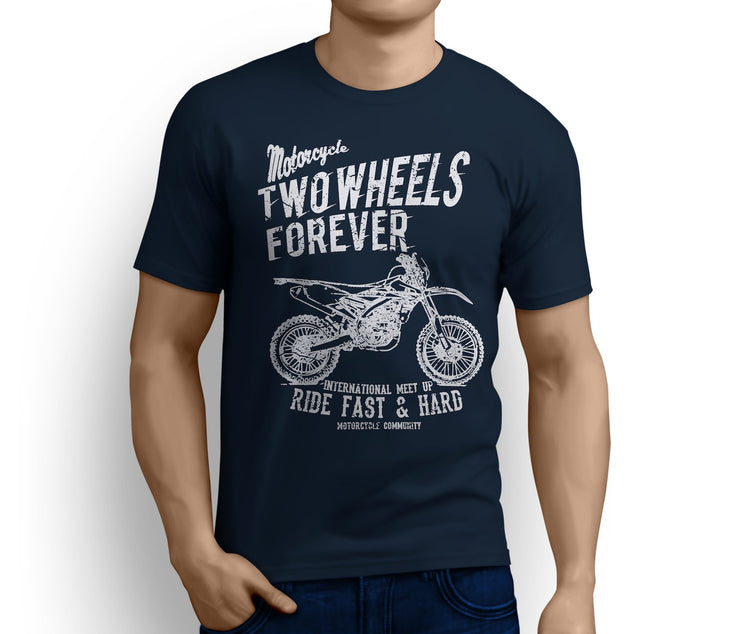 RH Illustration For A Yamaha WR450F Motorbike Fan T-shirt - Jaxon lee